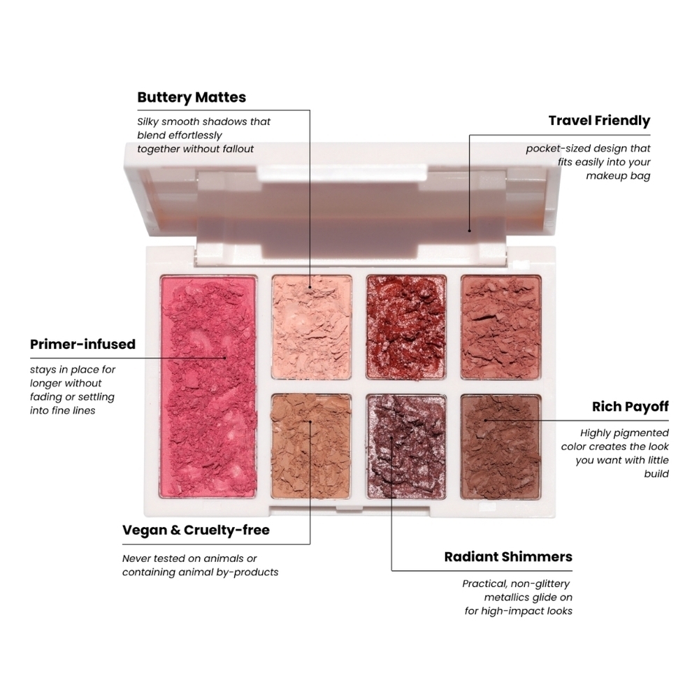 Half Caked Eyeshadow and Blush Palette - Duality II Eye and Cheek Palette - Picture 2 of 6